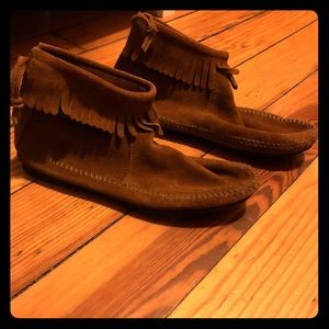 Real leather moccasins